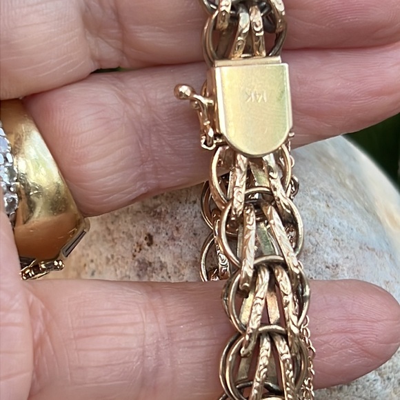 14 karat gold, Vintage, Bracelet - Picture 13 of 13